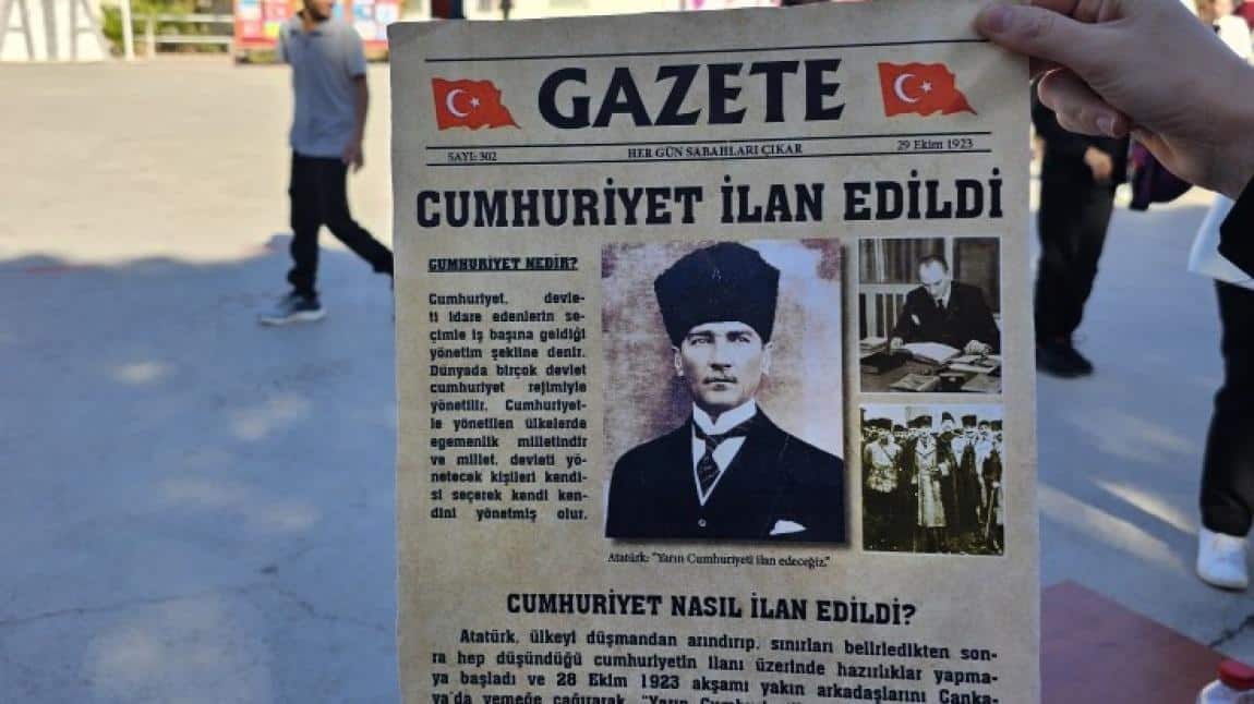 CUMHURİYETİMİZİN 101. YILINI COŞKUYLA KUTLADIK